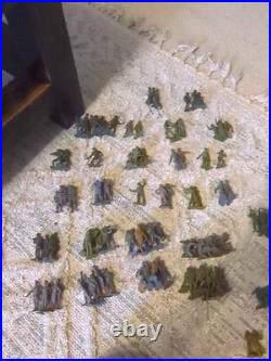 Marx Light Gray German Army Soldiers WWII 54mm 1963 Lot of 100