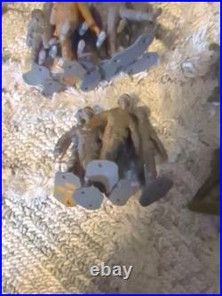 Marx Light Gray German Army Soldiers WWII 54mm 1963 Lot of 100