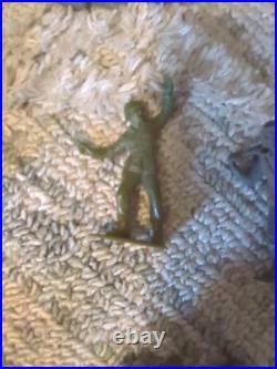 Marx Light Gray German Army Soldiers WWII 54mm 1963 Lot of 100