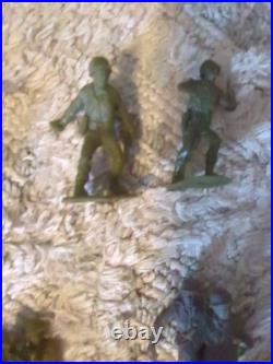 Marx Light Gray German Army Soldiers WWII 54mm 1963 Lot of 100