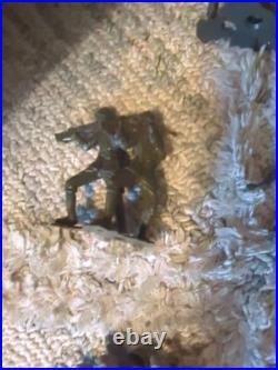 Marx Light Gray German Army Soldiers WWII 54mm 1963 Lot of 100