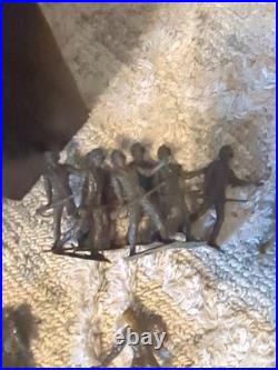 Marx Light Gray German Army Soldiers WWII 54mm 1963 Lot of 100