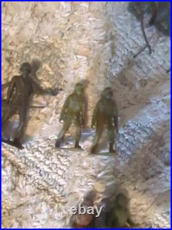 Marx Light Gray German Army Soldiers WWII 54mm 1963 Lot of 100