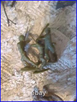 Marx Light Gray German Army Soldiers WWII 54mm 1963 Lot of 100