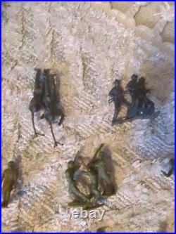 Marx Light Gray German Army Soldiers WWII 54mm 1963 Lot of 100