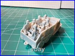 Marx Light Gray Truck with Seven Original Germans