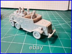 Marx Light Gray Truck with Seven Original Germans