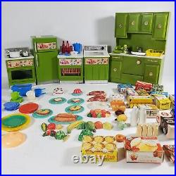 Marx Little Hostess Avocado Green Kitchen Sink Stove Refrigerator Washer Lot