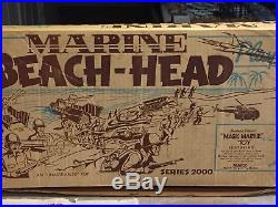 Marx Marine Beach-Head Battleground Play Set Box #4734