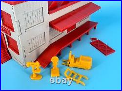 Marx Marxville Toys Factory with Figures Accessories O Scale Vintage Gray Red