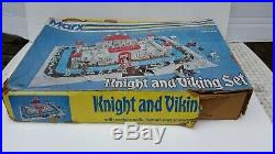 Marx Medieval Knight and Viking Castle Set in Original Box