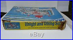 Marx Medieval Knight and Viking Castle Set in Original Box