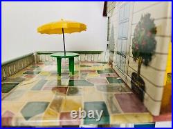 Marx Metal Suburban Colonial Doll House 4052, w Original Box, Furniture & Dolls