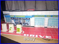 Marx Midtown Service Center Tin Litho Vintage Toy Super Nice