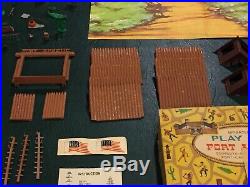 Marx Miniature Fort Apache Play Set & Box