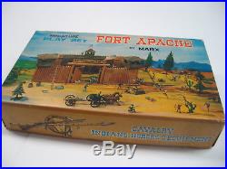 Marx Miniature Ft Apache Calvary Playset Original In Box