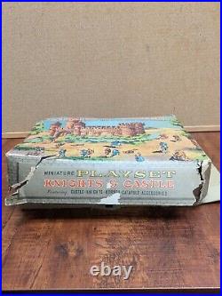 Marx Miniature Knights And Castle Playset Vintage Original Middle Ages Mini War