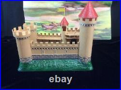 Marx Miniature Knights & Castle with play mat Louis Marx & Company