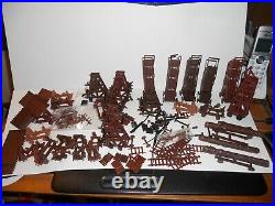 Marx Miniature Knights & Vikings Play Set Lot Castle Siege Tower Ram Catapult