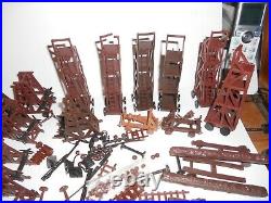 Marx Miniature Knights & Vikings Play Set Lot Castle Siege Tower Ram Catapult