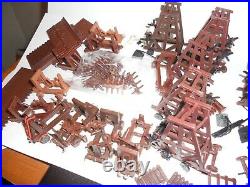Marx Miniature Knights & Vikings Play Set Lot Castle Siege Tower Ram Catapult