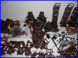 Marx Miniature Knights & Vikings Play Set Lot Castle Siege Tower Ram Catapult
