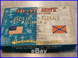 Marx Miniature Play Set Blue And Gray With Box