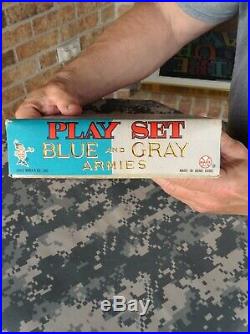 Marx Miniature Play Set Civil War Blue And Gray Armies Must See