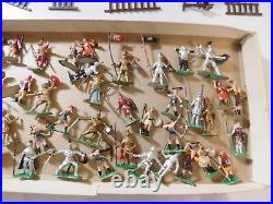 Marx Miniature Play Set Knights And Vikings In Original Box