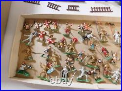 Marx Miniature Play Set Knights And Vikings In Original Box