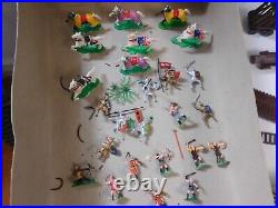 Marx Miniature Play Set Knights And Vikings In Original Box