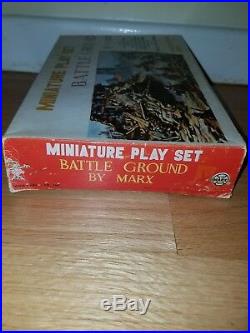 Marx Miniature Playset Battle Ground RARE sealed bags military soldiers MINT