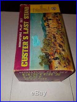 Marx Miniature Playset Custer's Last Stand EXTREMELY RARE MINT war soldiers toys