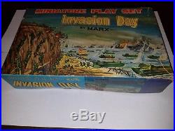 Marx Miniature Playset Invasion Day EXTREMELY RARE MINT military soldiers war