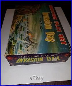 Marx Miniature Playset Invasion Day EXTREMELY RARE MINT military soldiers war