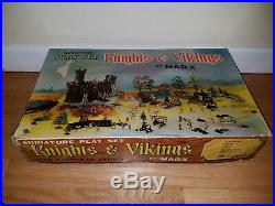 Marx Miniature Playset Knights and Vikings EXTREMELY RARE MINT NEW OLD STOCK