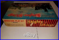 Marx Miniature Playset Knights and Vikings EXTREMELY RARE MINT war soldiers toys