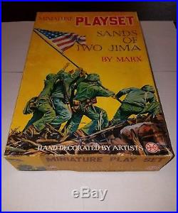 Marx Miniature Playset Sands of Iwo Jima Large Set sealed bag MINT RARE soldiers