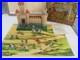Marx Miniatures Castle and Knights Playset/Box/Play Mat/instructions, excellent