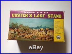 Marx Miniatures Custer's Last Stand Play Set MINT CONDITION
