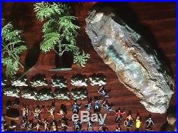 Marx Miniatures Custer's Last Stand Vintage Play Set Rock Hills 1960s Indians