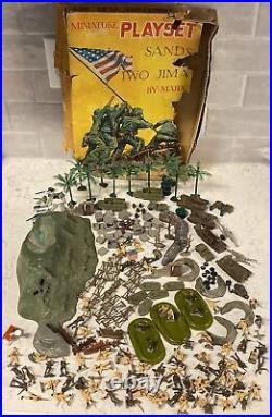 Marx Miniatures Lot Sands of Iwo Jima Incomplete Parts Soldiers Mt Suribachi