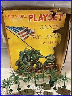 Marx Miniatures Lot Sands of Iwo Jima Incomplete Parts Soldiers Mt Suribachi