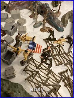 Marx Miniatures Lot Sands of Iwo Jima Incomplete Parts Soldiers Mt Suribachi