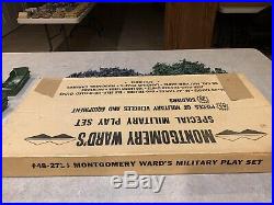 Marx Montgomery Wards Battleground Special Military Play Set Box#48-2734