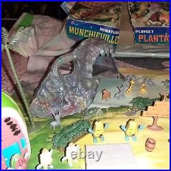 Marx Munchieville Plantation Playset Fruit Trolls Village withBox & Mat 1968 RARE