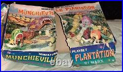 Marx Munchieville Plantation Playset Fruit Trolls Village withBox & Mat 1968 RARE