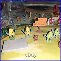 Marx Munchieville Plantation Playset Fruit Trolls Village withBox & Mat 1968 RARE