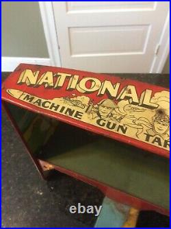 Marx National Defense Machine Gun Target Practice tin litho, Very Cool