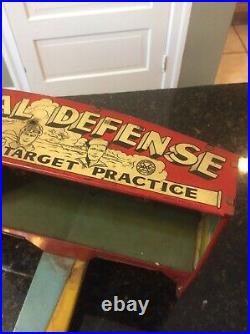 Marx National Defense Machine Gun Target Practice tin litho, Very Cool